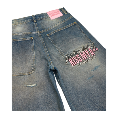 DISTRESSED DENIM SHORTS