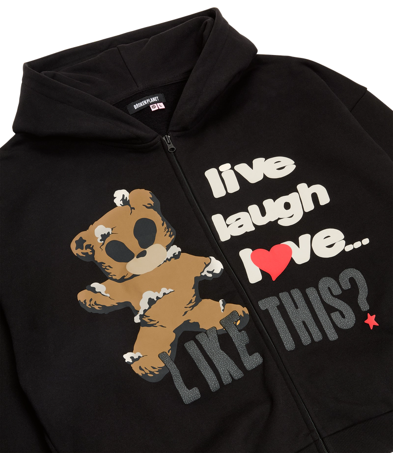 LIVE LAUGH LOVE ZIP-UP HOODIE