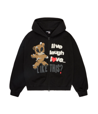 LIVE LAUGH LOVE ZIP-UP HOODIE