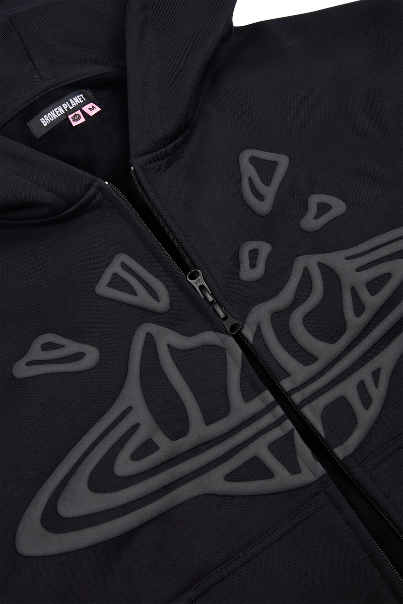 BROKEN PLANET ZIP UP HOODIE