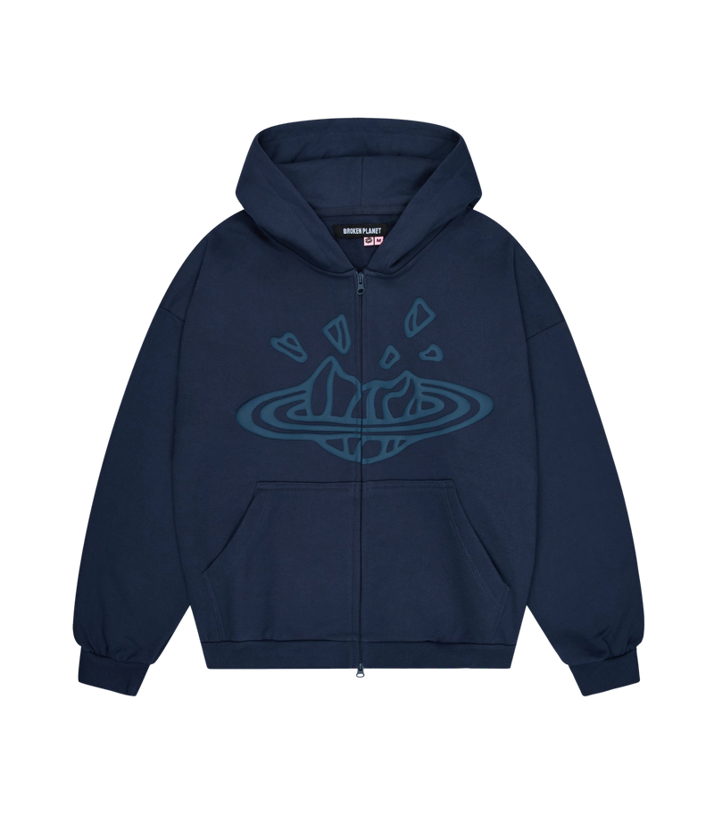 BROKEN PLANET ZIP UP HOODIE