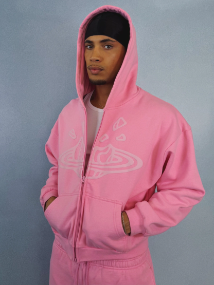 BROKEN PLANET ZIP-UP HOODIE