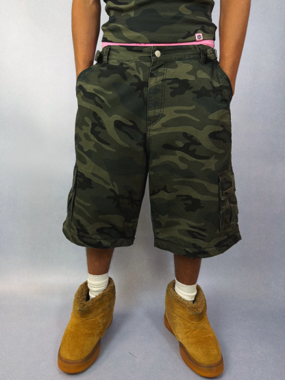 2-IN-1 STAR CAMO CARGO PANTS/SHORTS