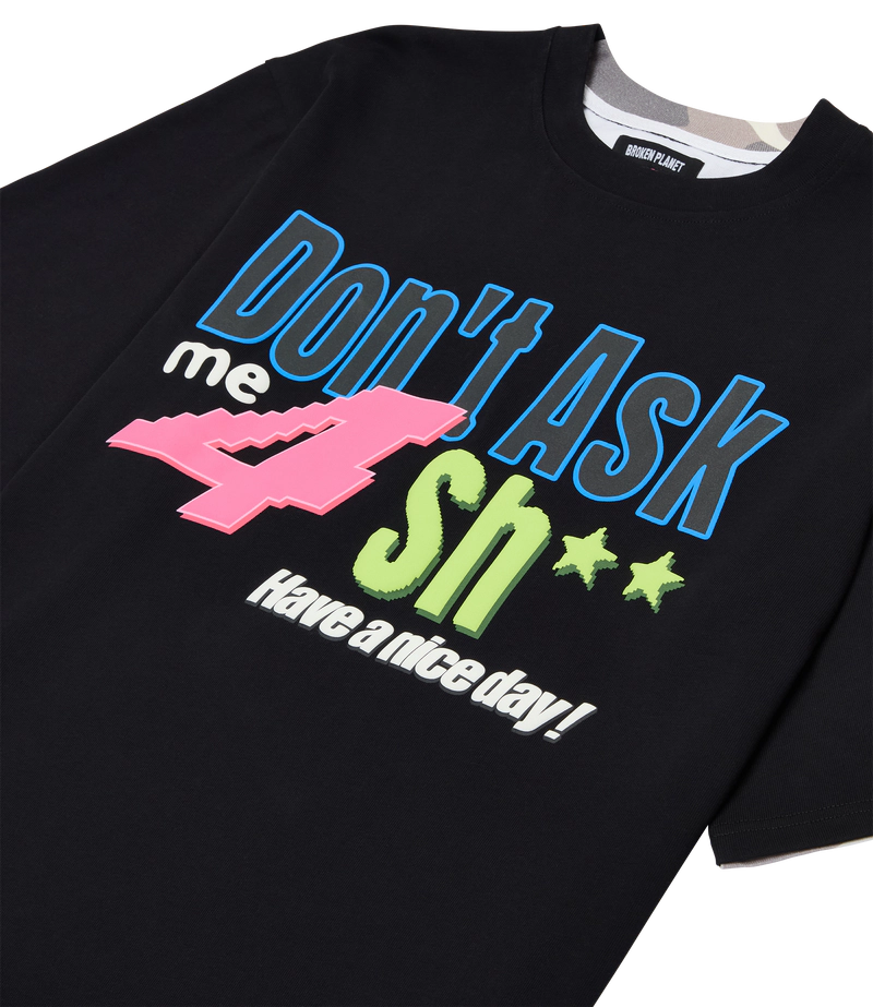 DON'T ASK ME SPLIT CAMO T-SHIRT