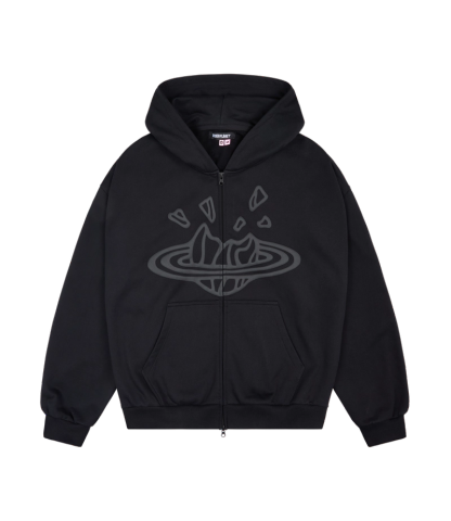 BROKEN PLANET ZIP UP HOODIE