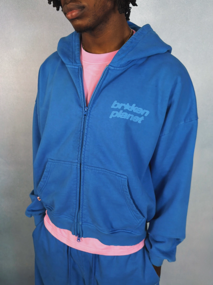 STAR LOGO ZIP-UP HOODIE