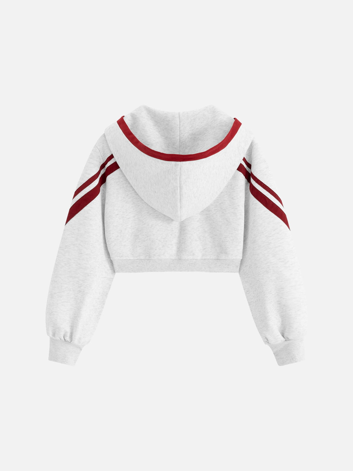 Aelfric Eden Cropped Contrast Stripe Zip Up Hoodie