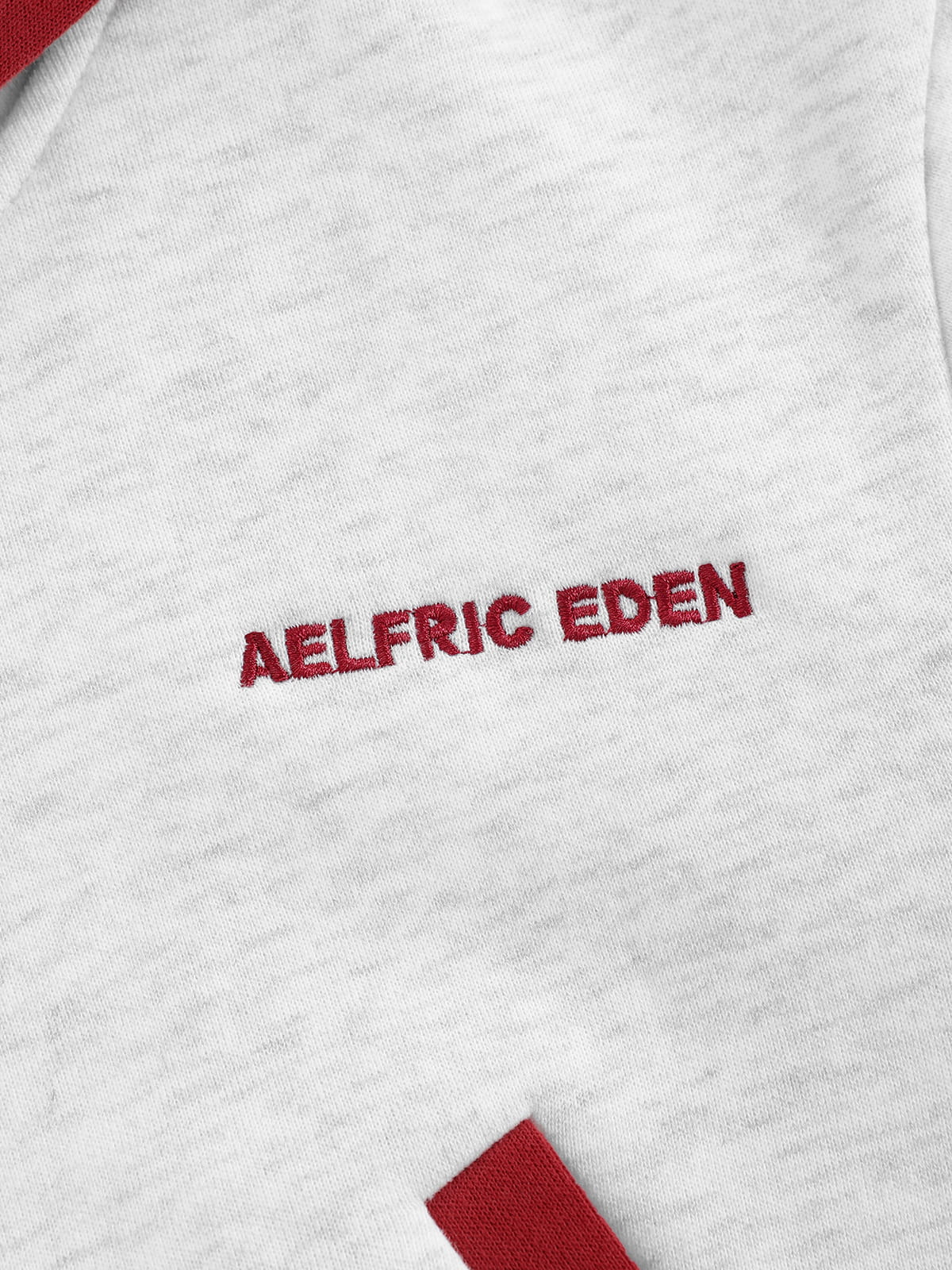 Aelfric Eden Cropped Contrast Stripe Zip Up Hoodie
