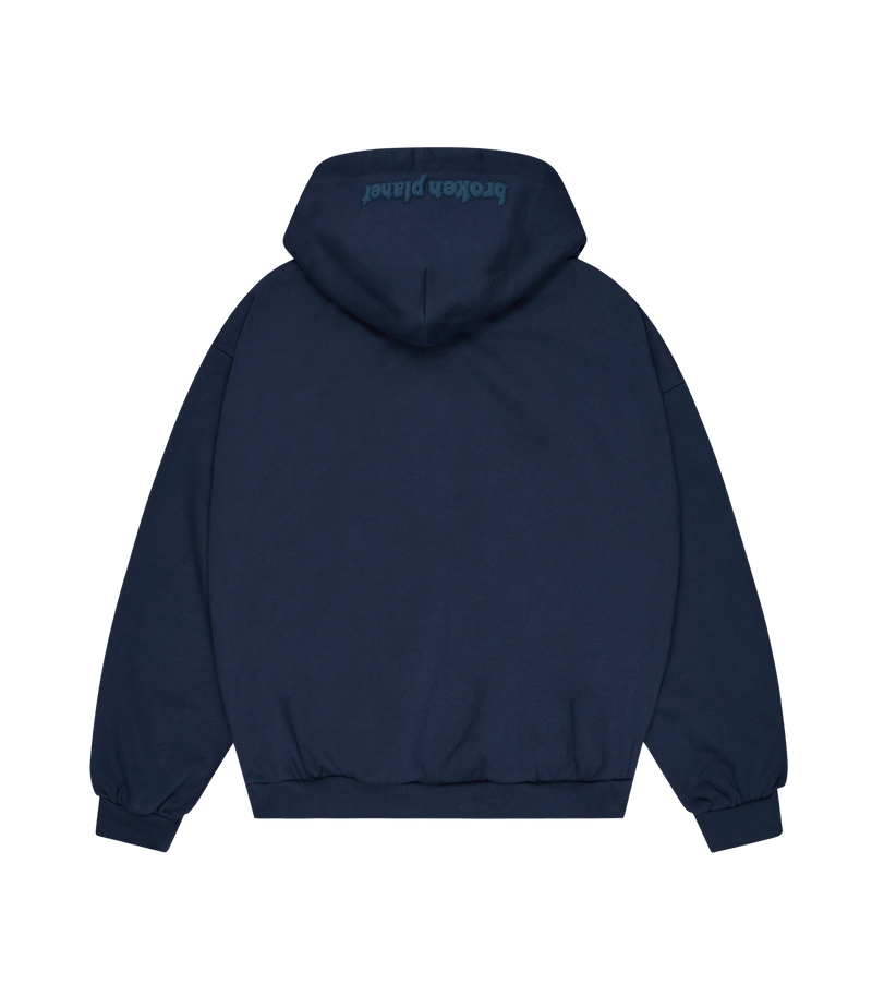 BROKEN PLANET ZIP UP HOODIE