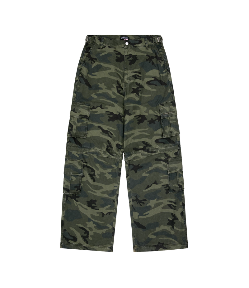 2-IN-1 STAR CAMO CARGO PANTS/SHORTS