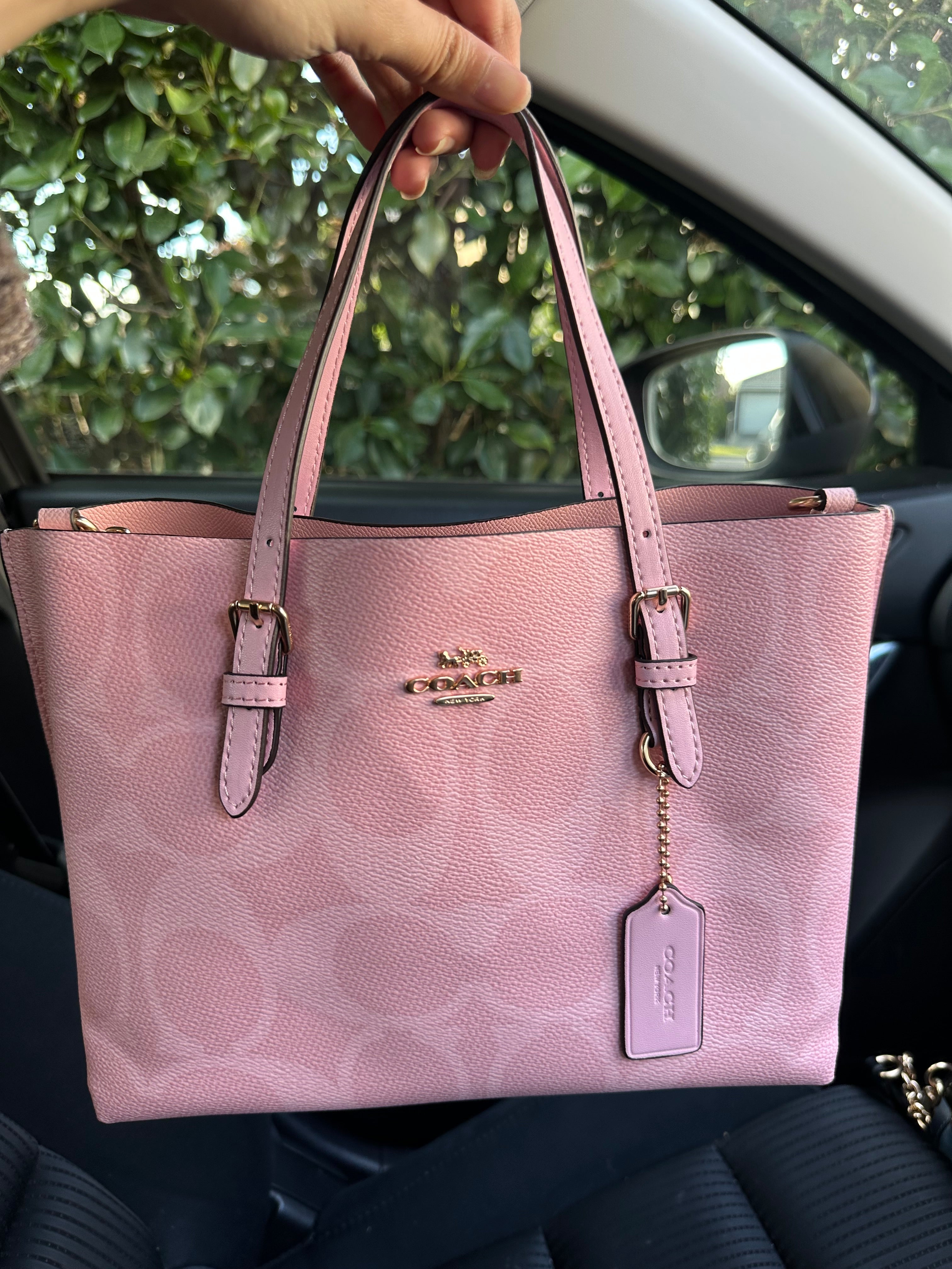 Pink Teri   Shoulder Handbag