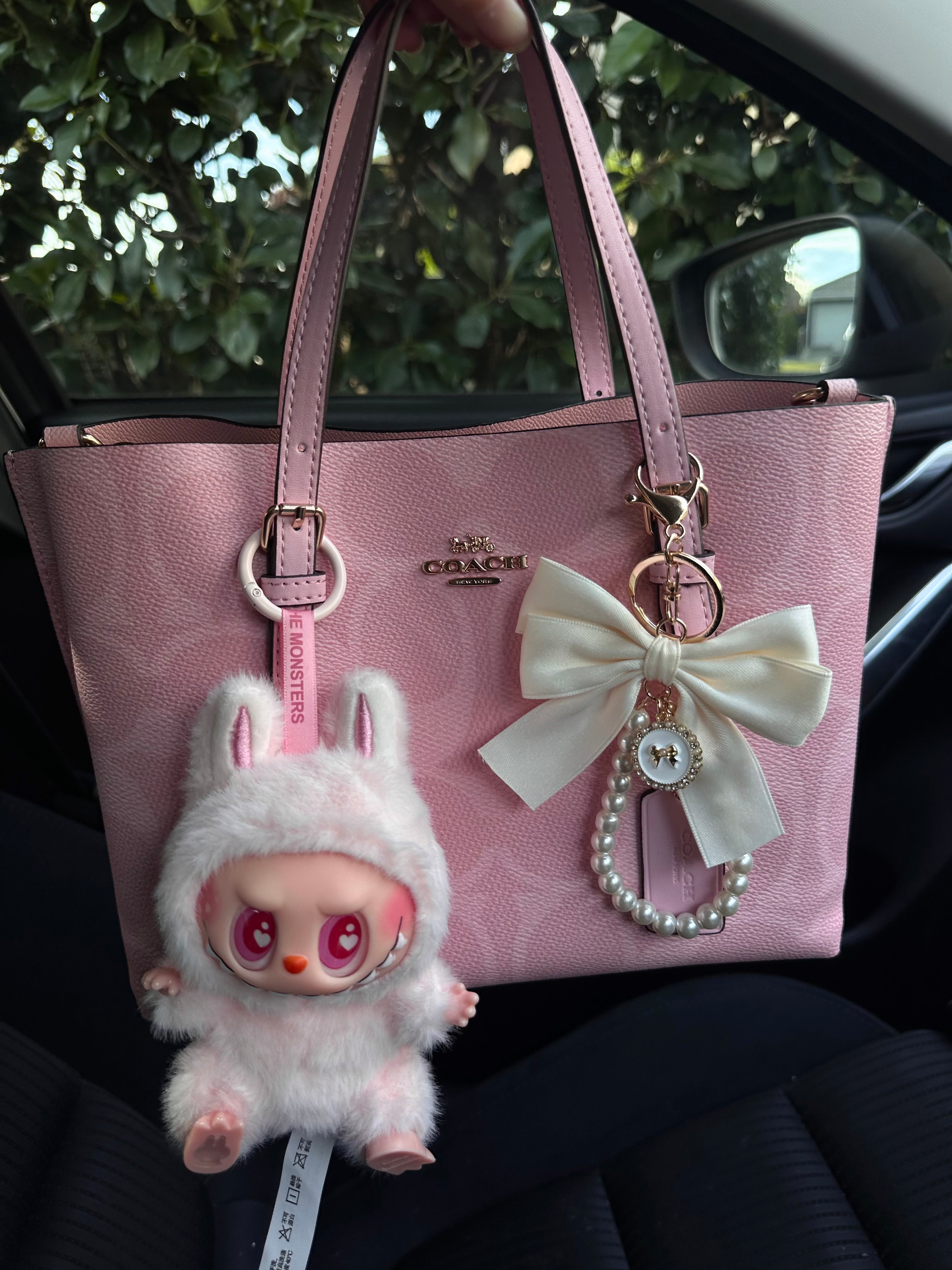 Pink Teri   Shoulder Handbag