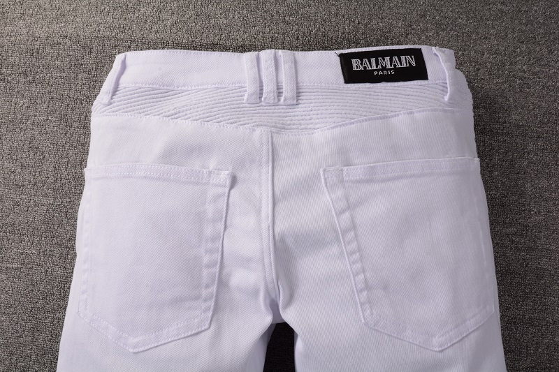 distressed ripped white straight pants
