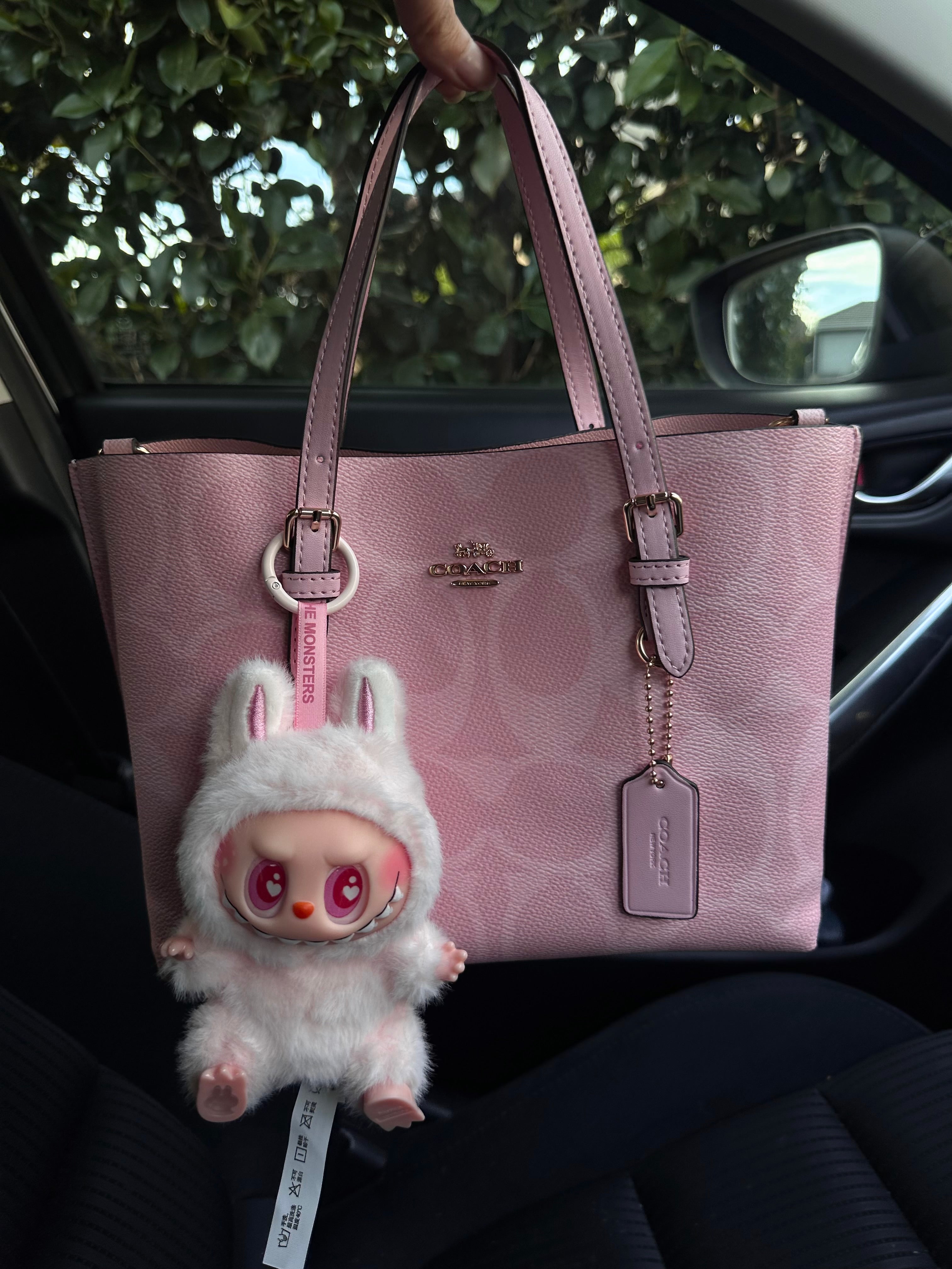 Pink Teri   Shoulder Handbag
