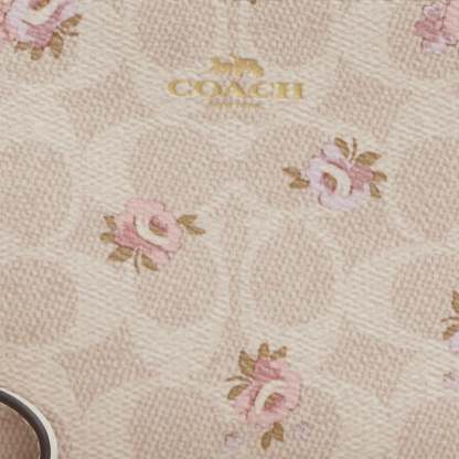 Outlet Corner Zip Wristlet In Signature Canvas With Floral Print