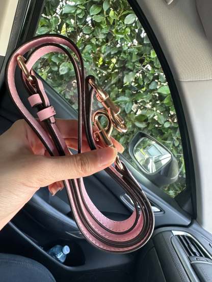 Pink Teri   Shoulder Handbag