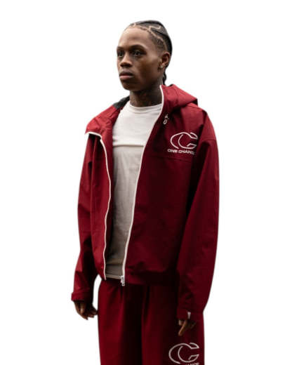 One Chance Rain Jacket (Maroon)