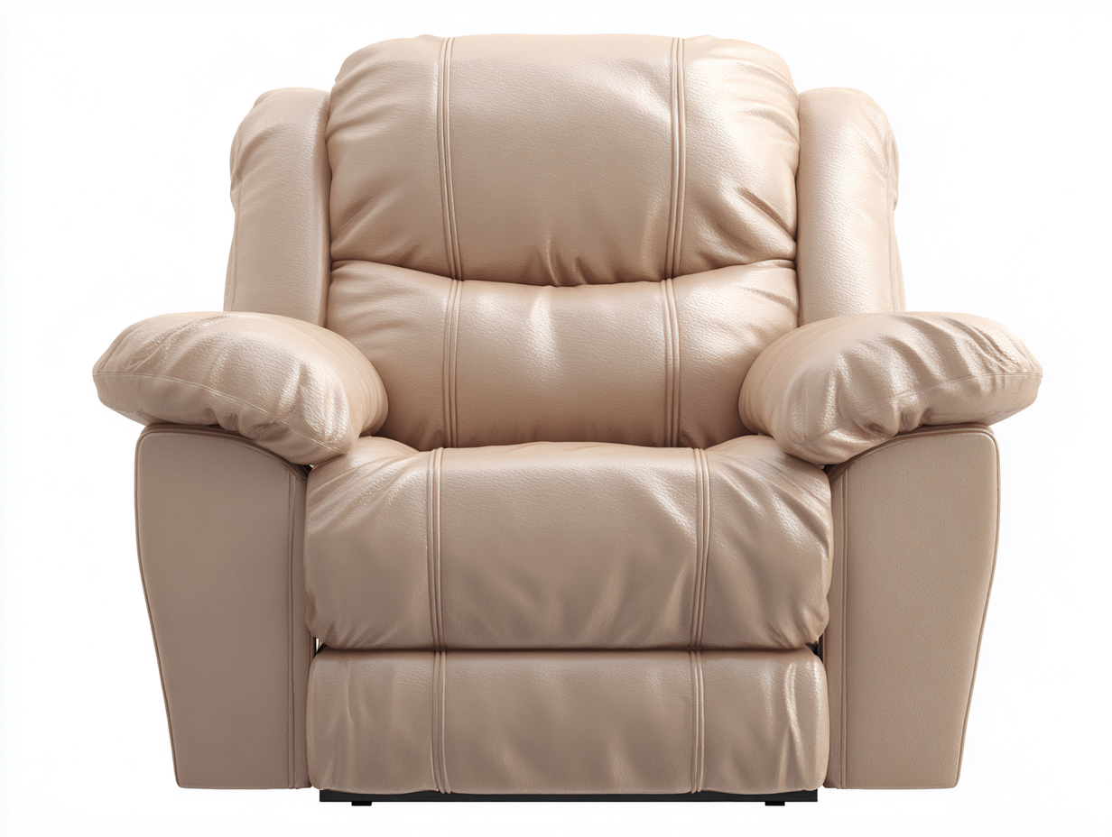 Liegesessel-Kunstleder-101 x 94 x 104 cm-Beige-Modern-Nestgetloft