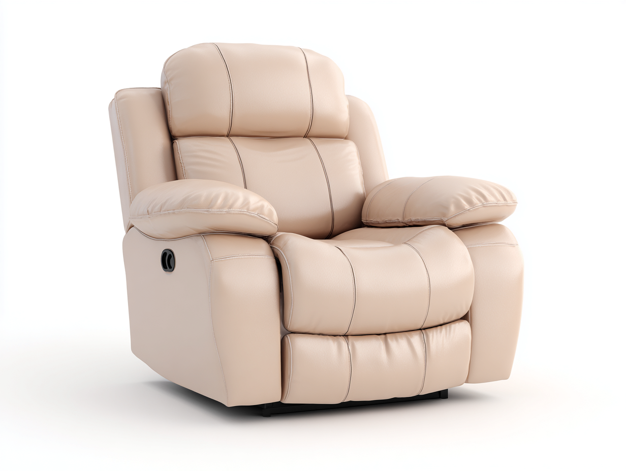 Liegesessel-Kunstleder-104 x 95 x 107 cm-Beige-Modern-Nestgetloft