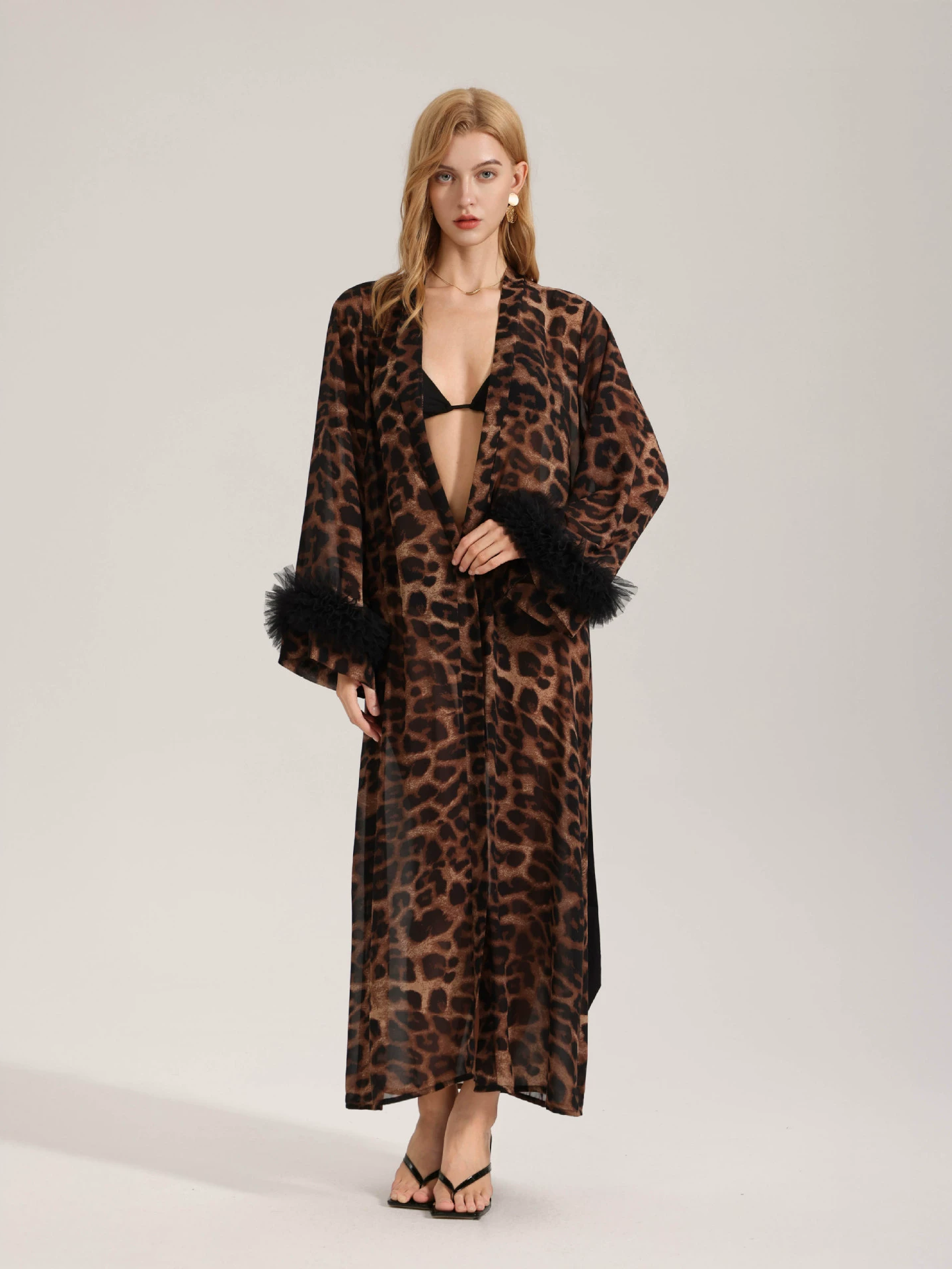 Josie Leopard Print Robe