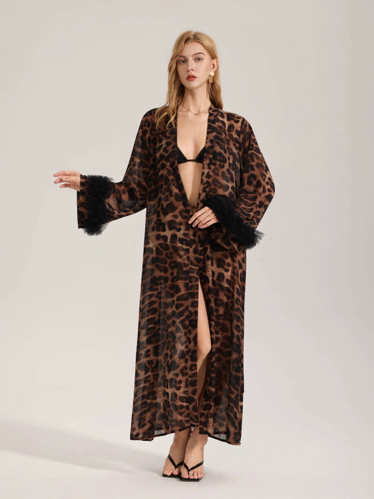 Josie Leopard Print Robe
