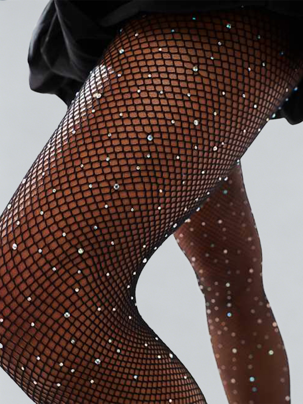 Rhinestone Fishnet Tights