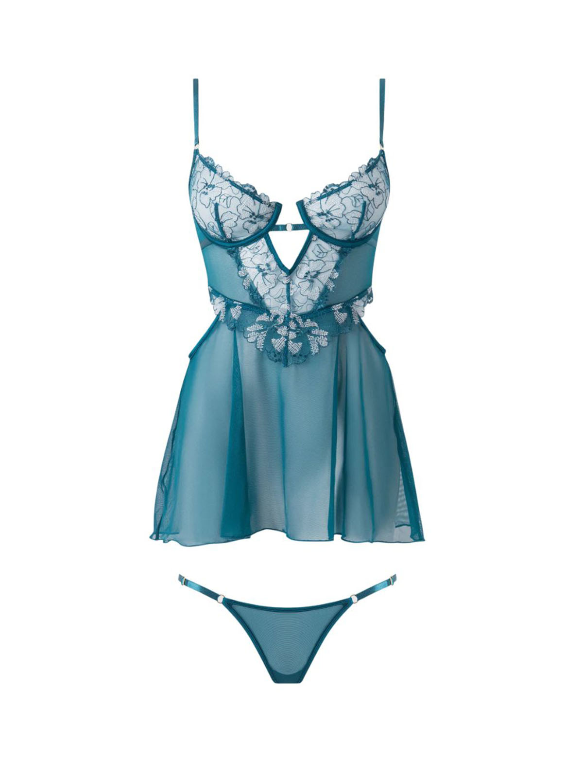Brooklynn Babydoll - Teal