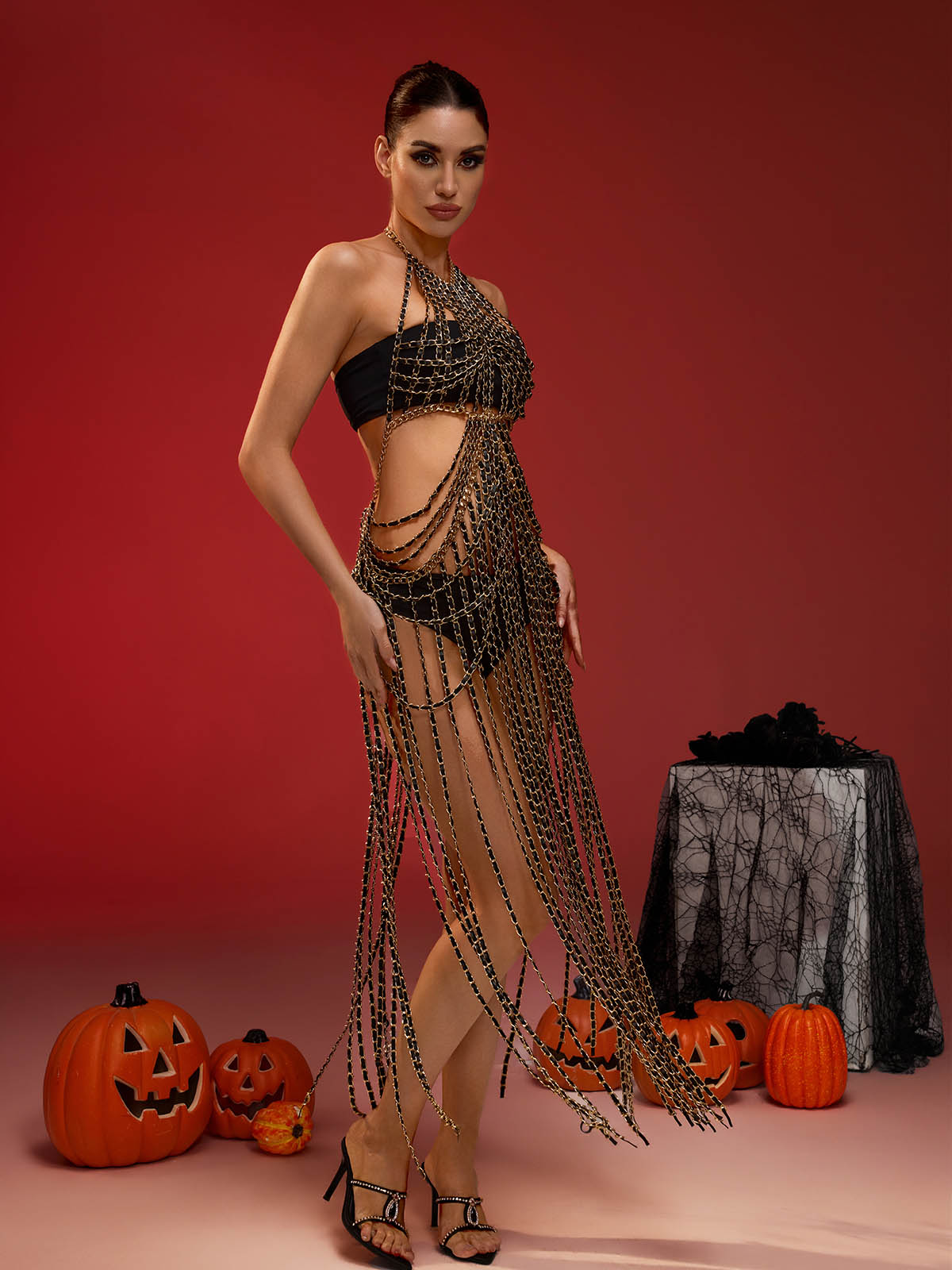 Aliya Chain Fringe Dress