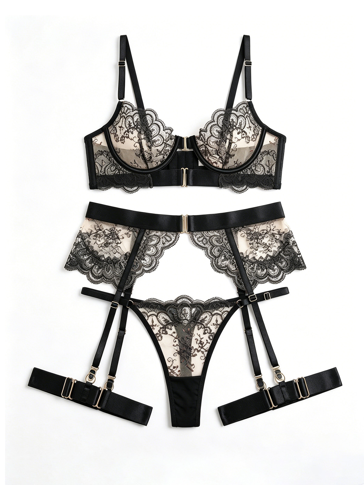 Anna Lingerie Set - Black
