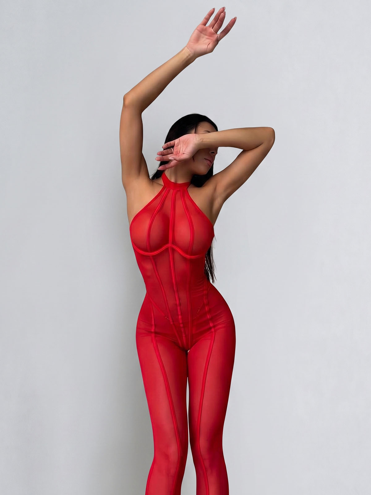 Anne Catsuit - Red