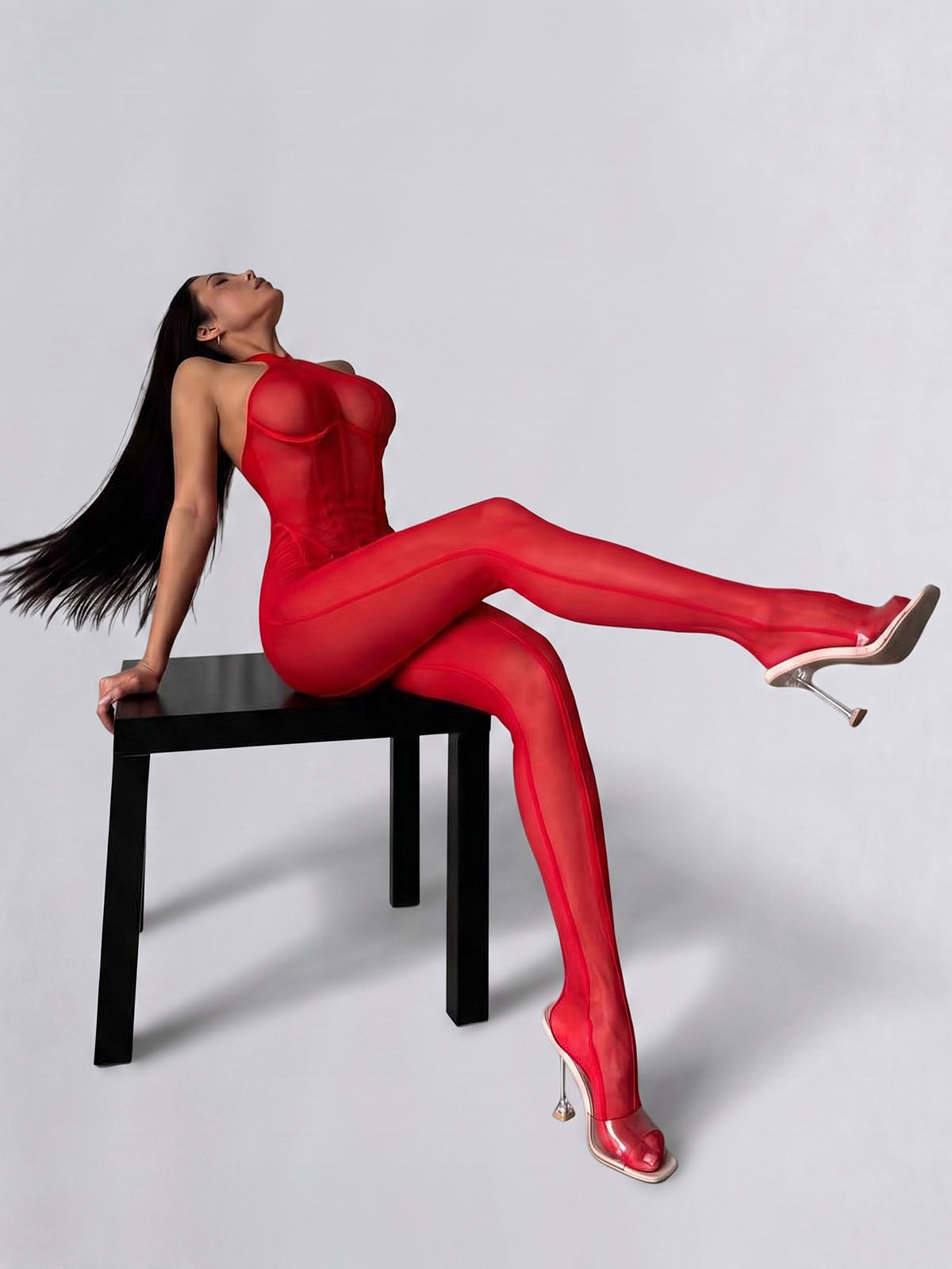 Anne Catsuit - Red