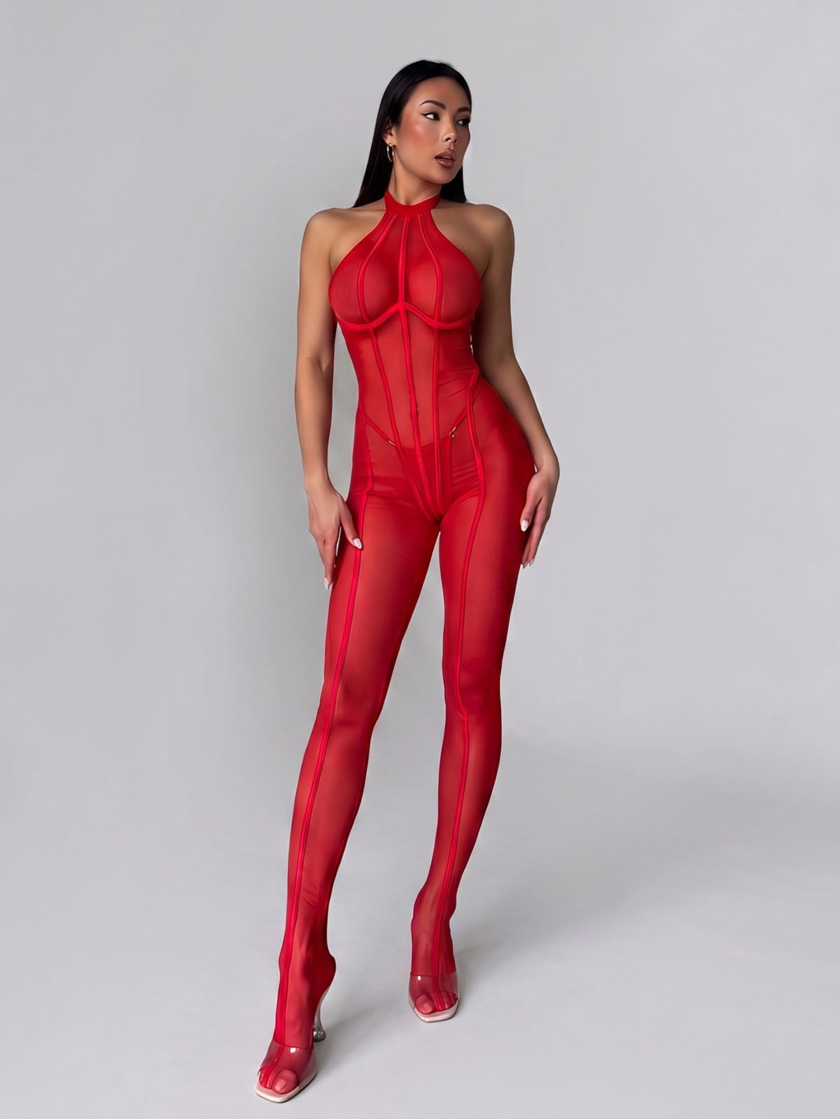 Anne Catsuit - Red