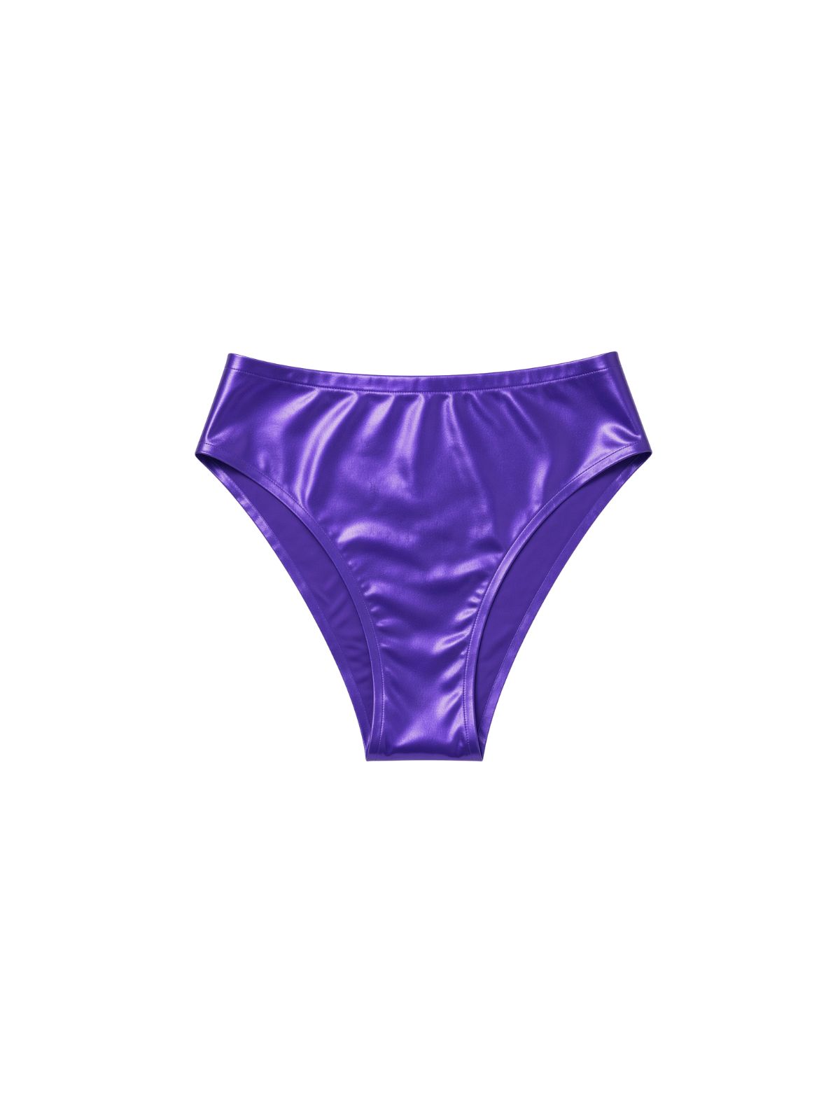 Bellamy Latex Bra Set - Purple