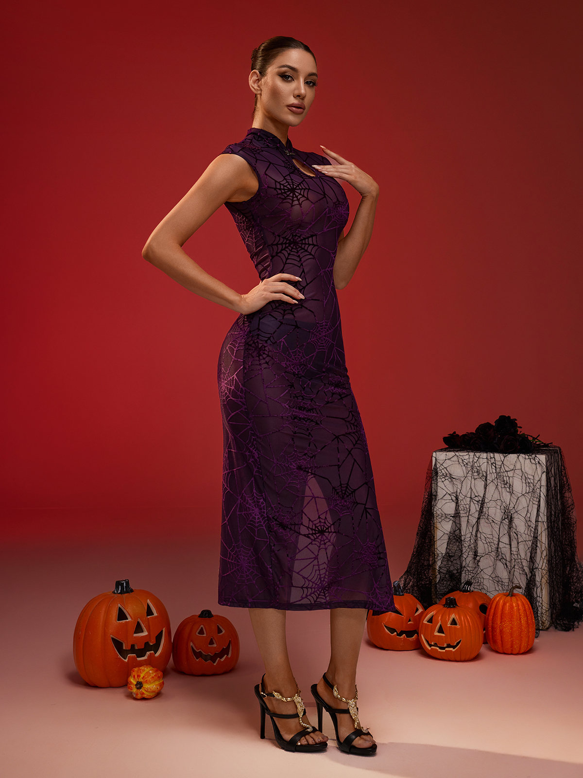Braelynn Cobweb Cheongsam