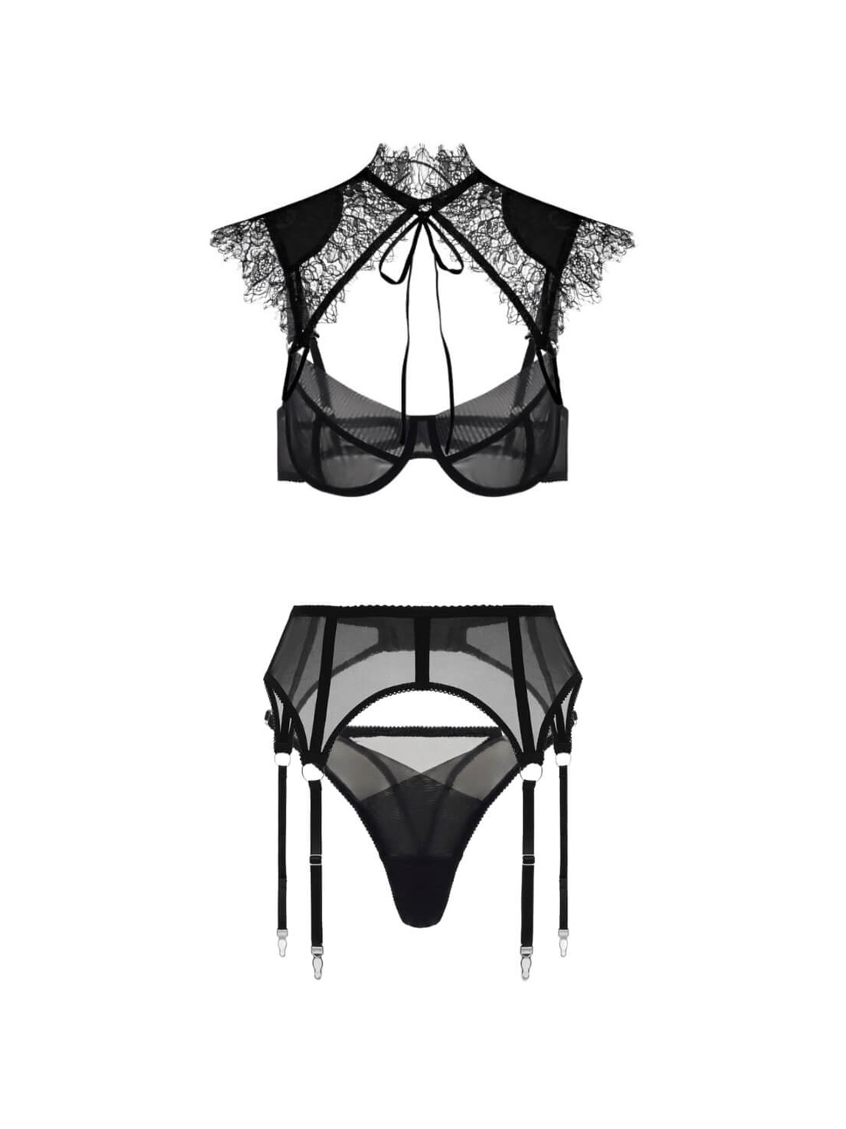 Camryn Lingerie Set - Black