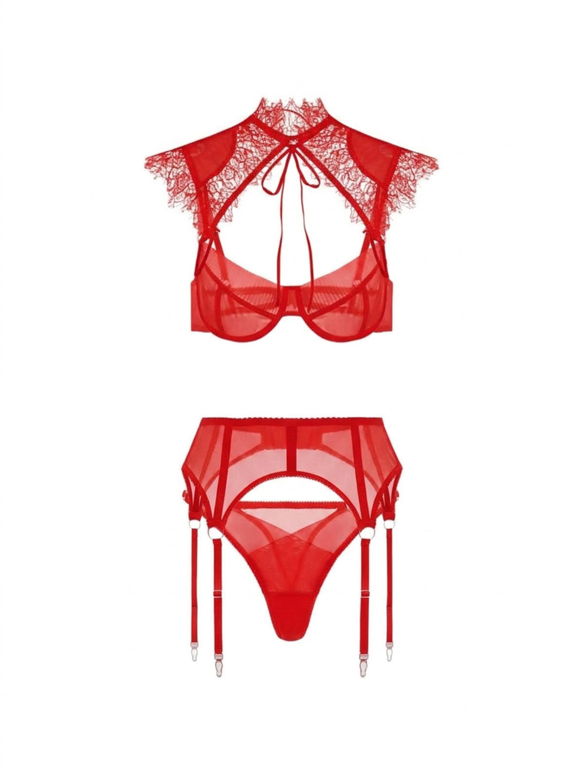 Camryn Lingerie Set - Red