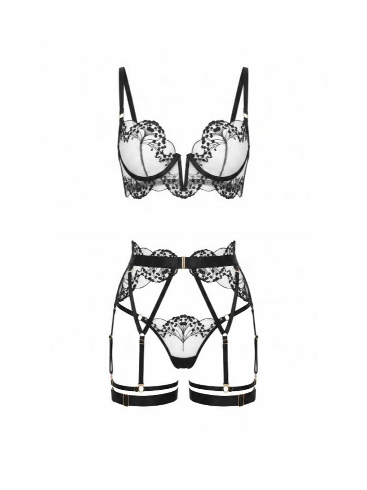 Carmen Suspender Lingerie Set