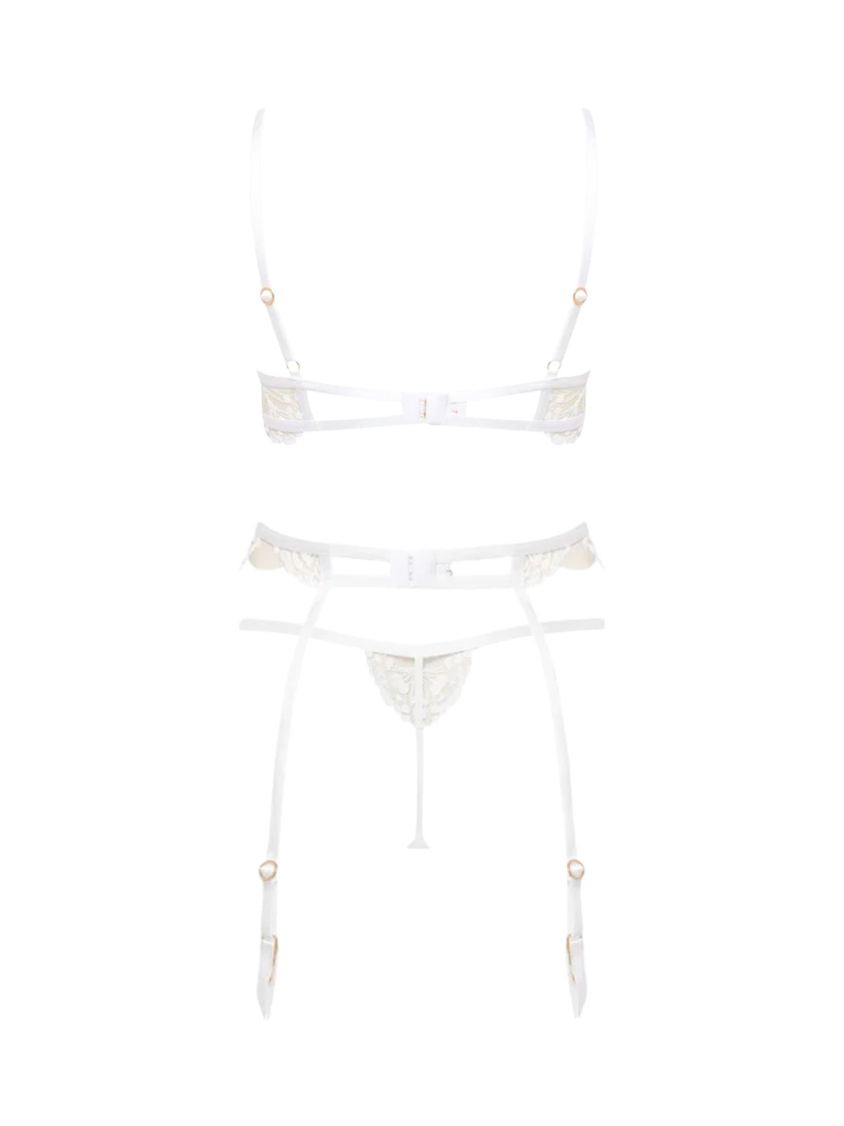 Carmen Lingerie Set - White