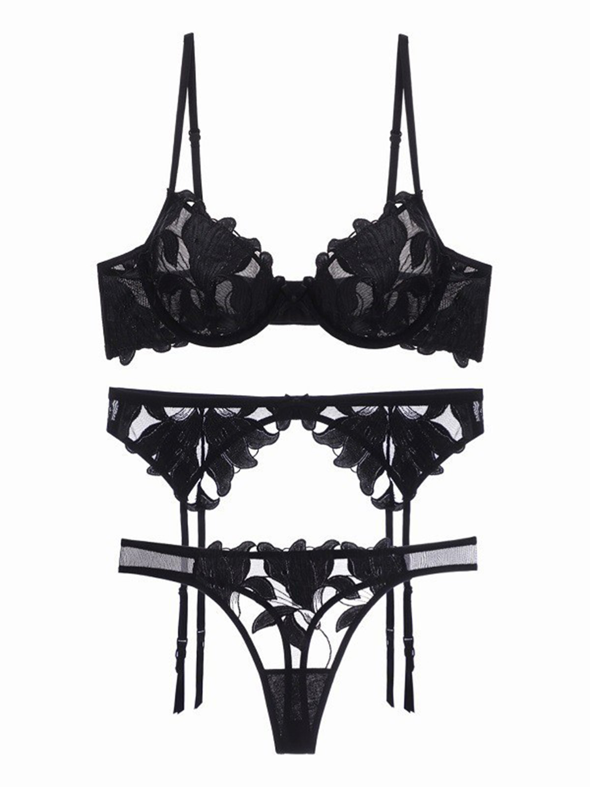 Caroline Lingerie Set - Black