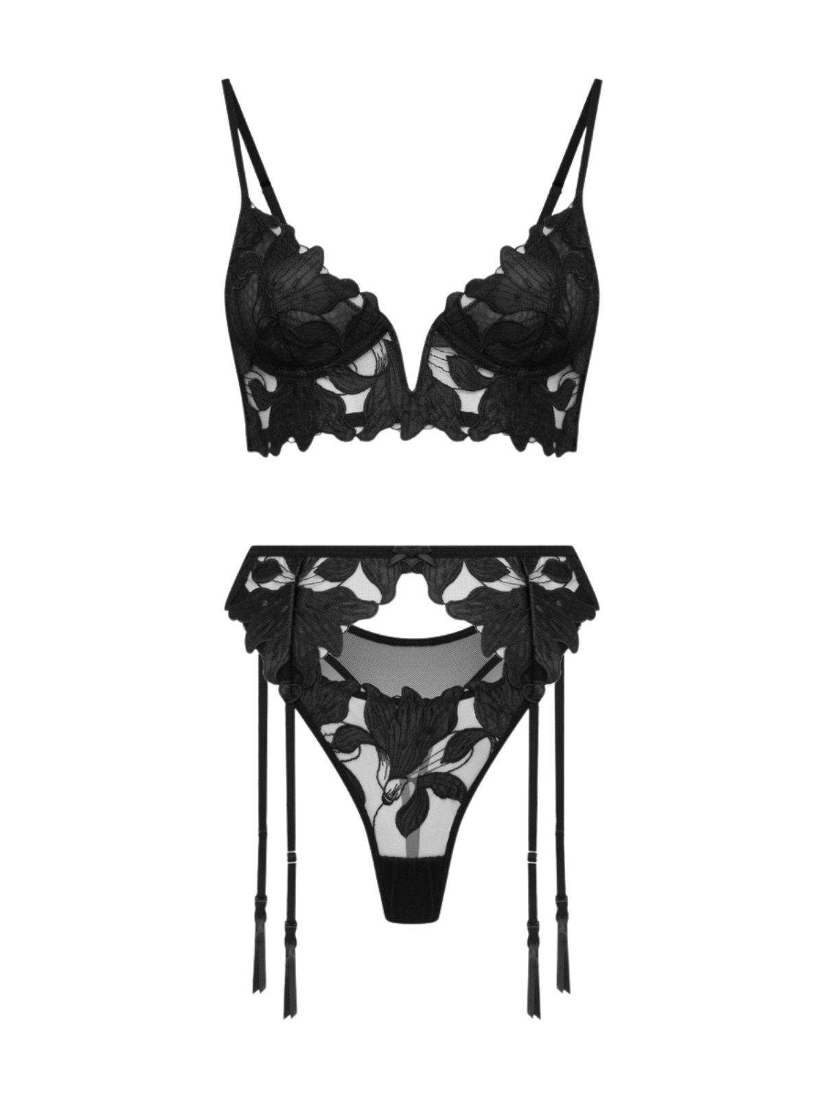 Caroline Bra Set - Black