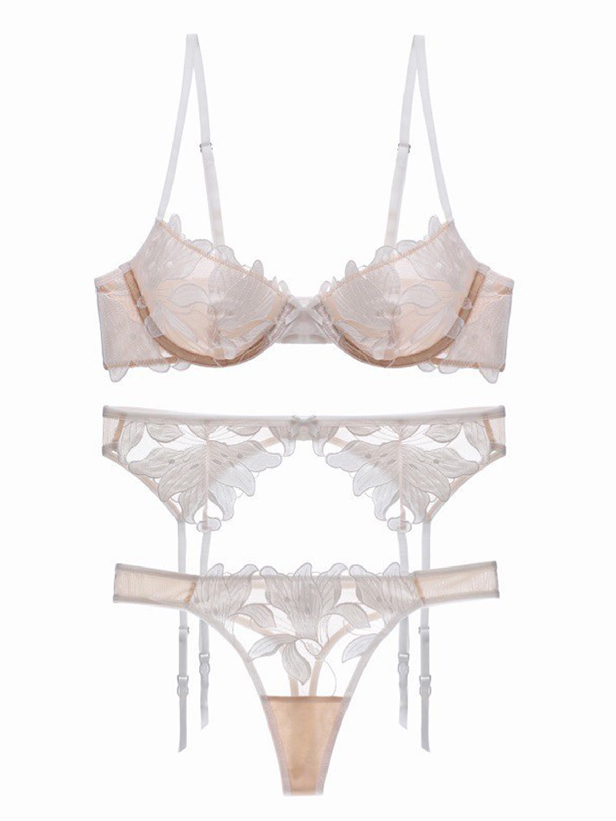 Caroline Lingerie Set - White