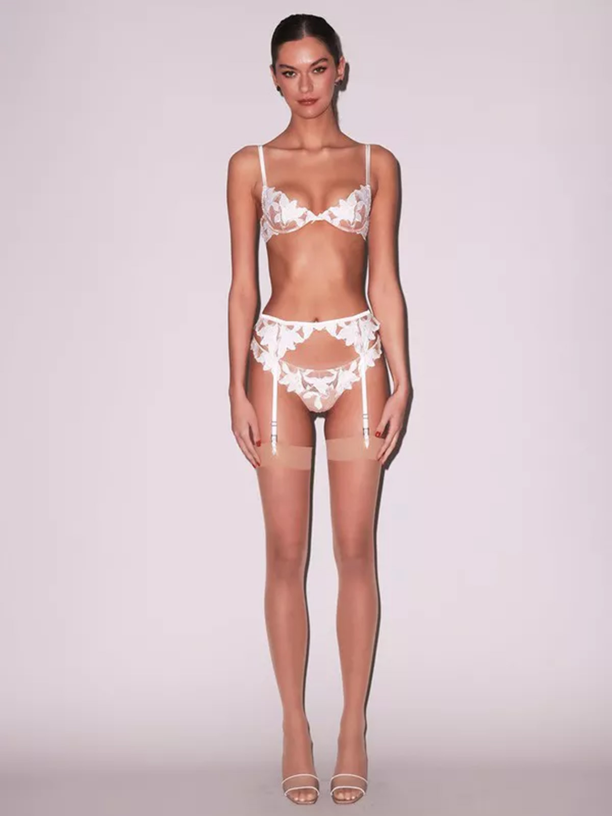 Caroline Lingerie Set - White