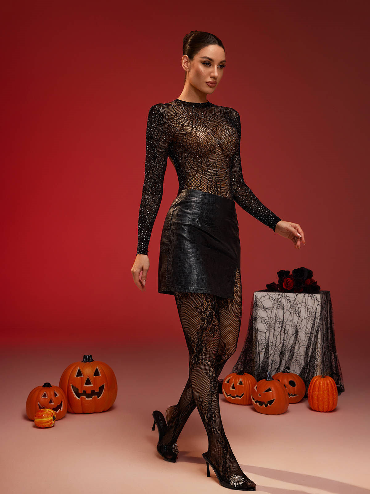 Clara Spider Web Bodysuit