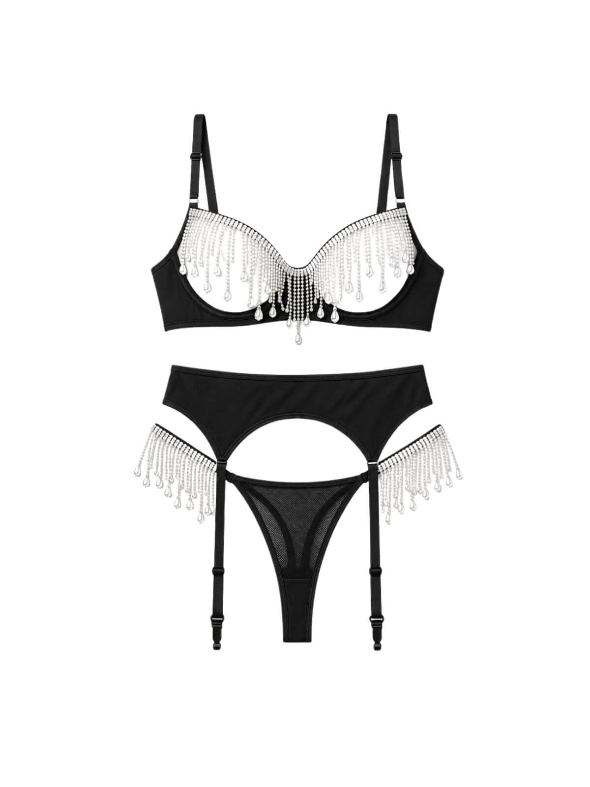 Cynthia Tassel Lingerie Set