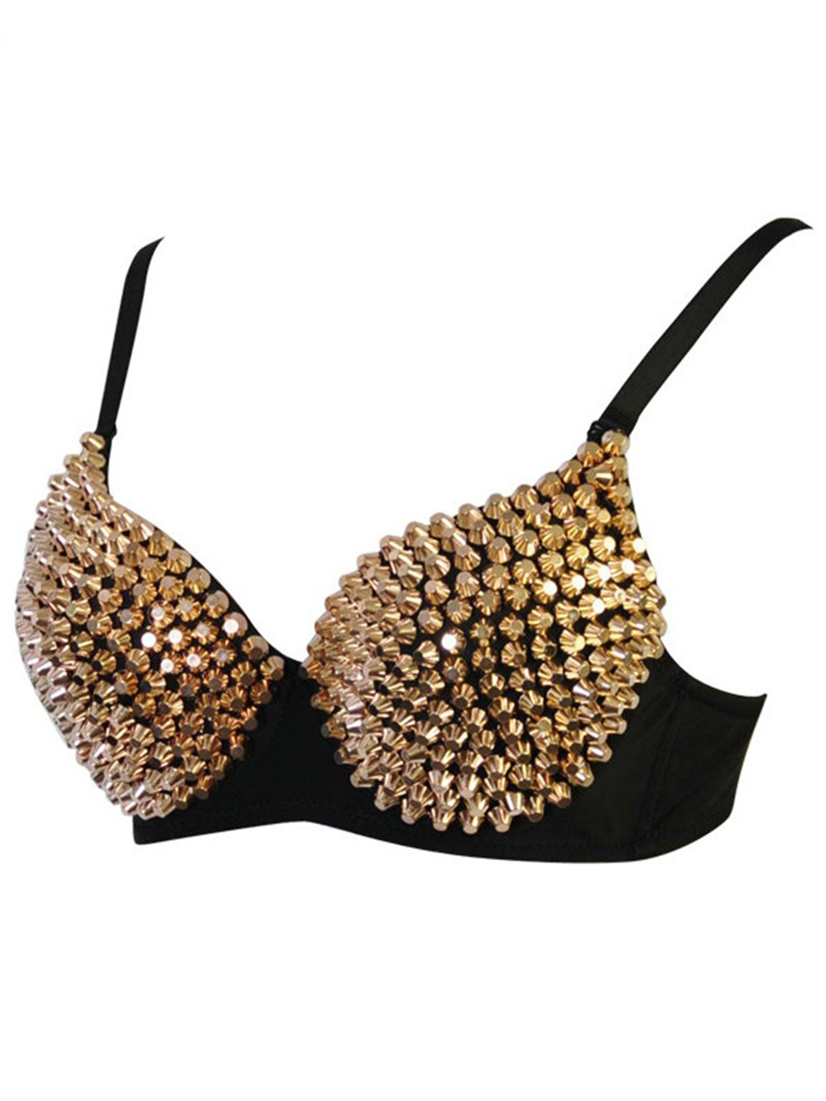 Daniela Studded Bra - Gold