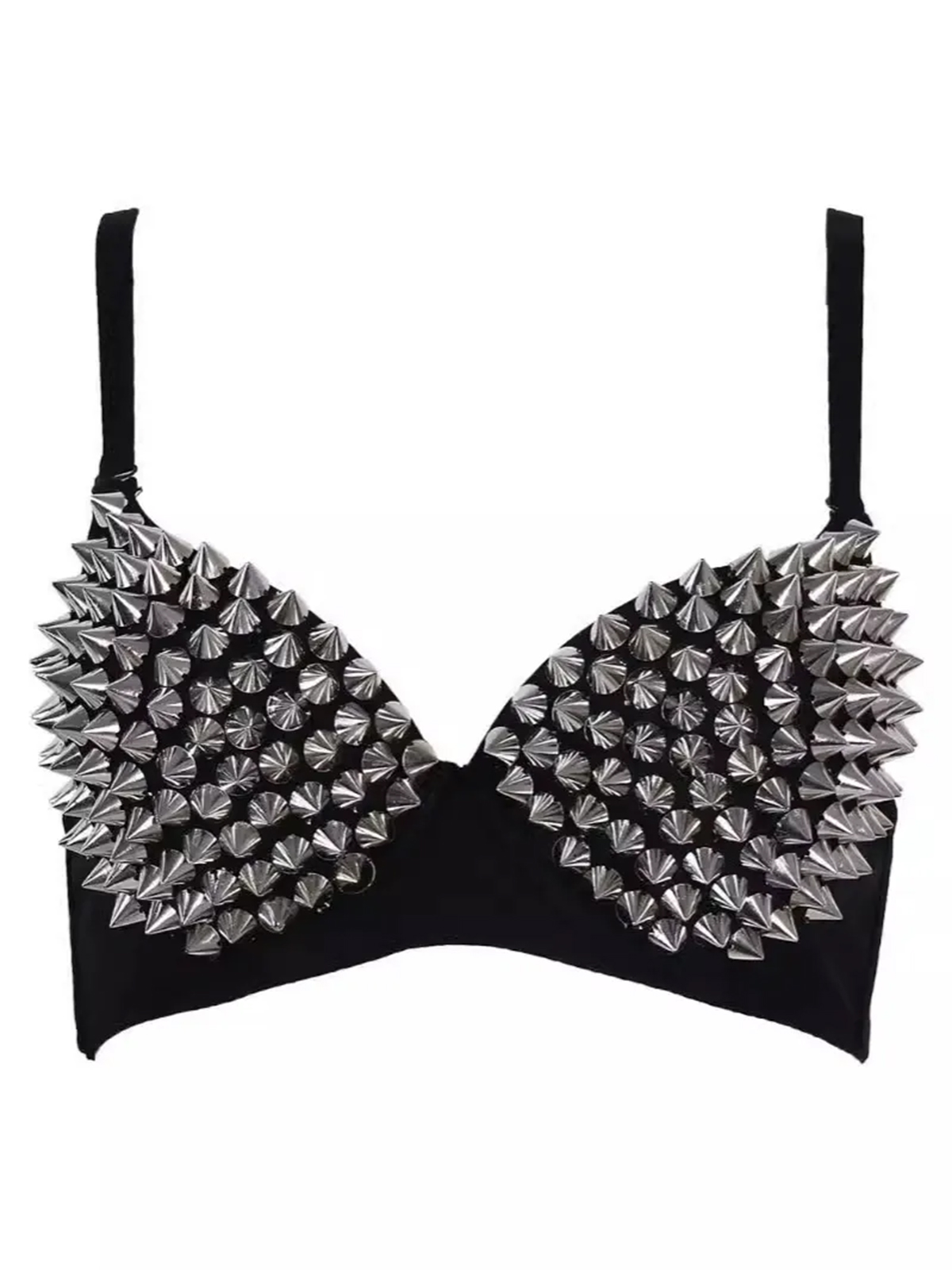 Daniela Studded Bra - Silver