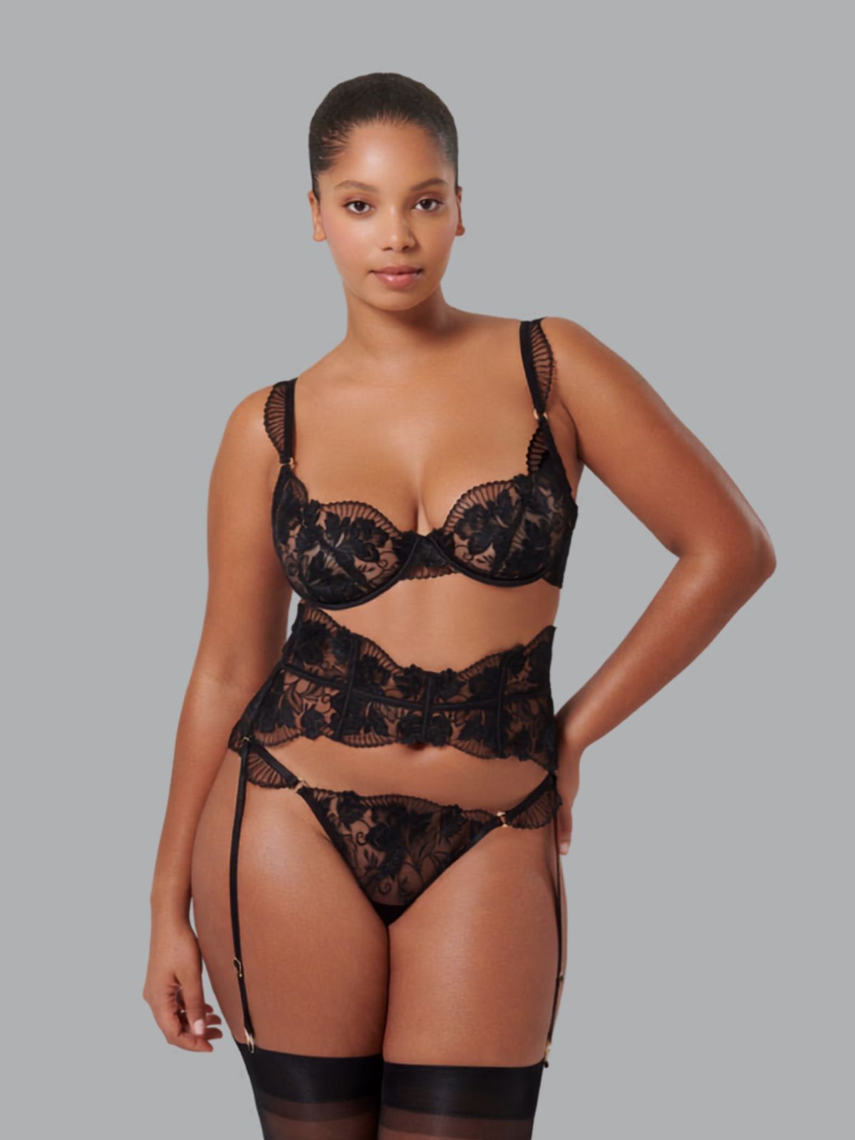 Dayana Lingerie Set - Black