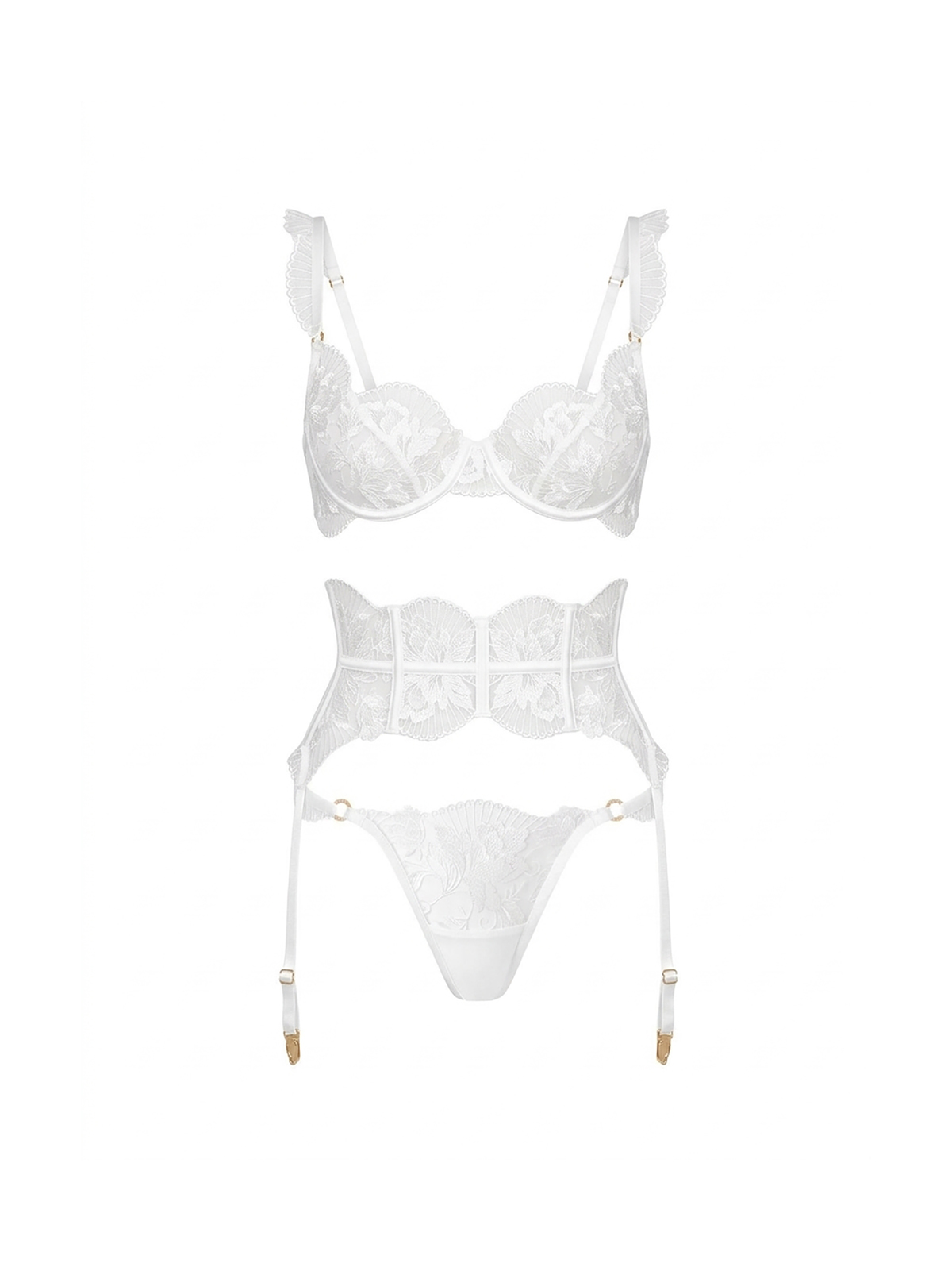 Dayana Lingerie Set - White