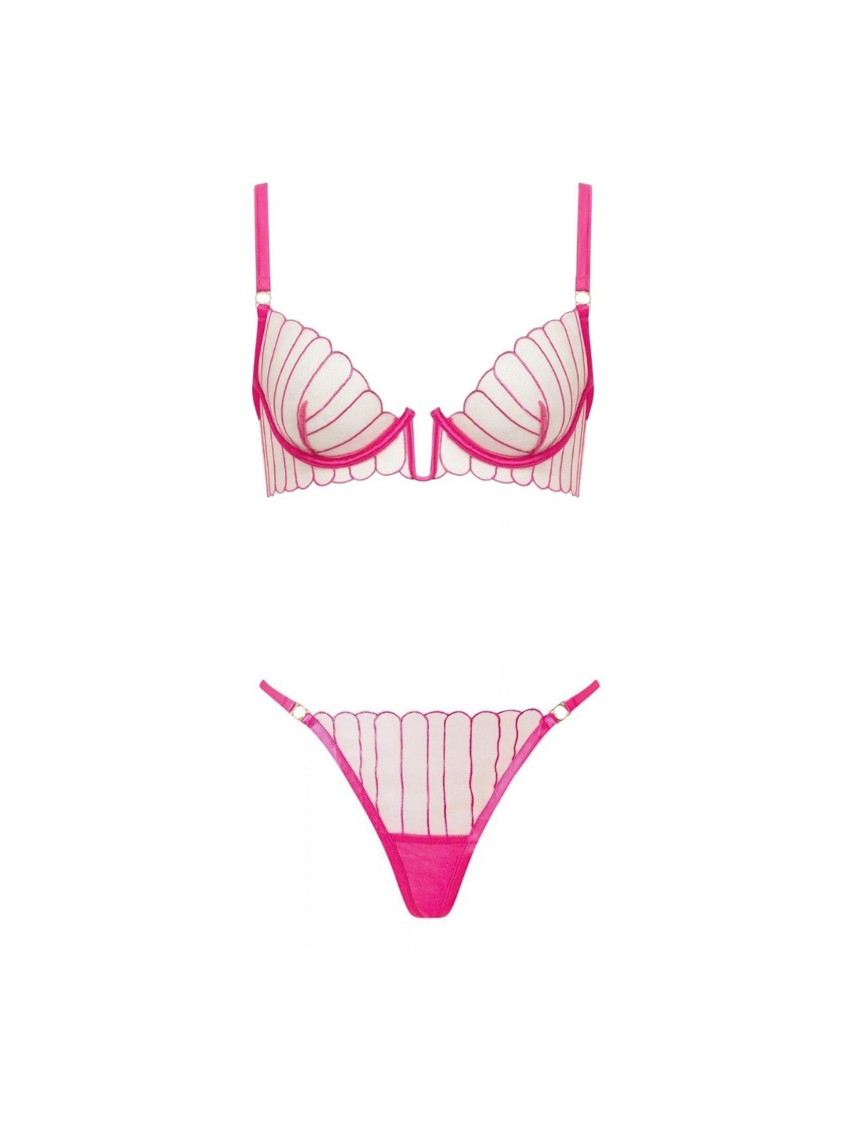 Dulce Lingerie Set - Fuchsia