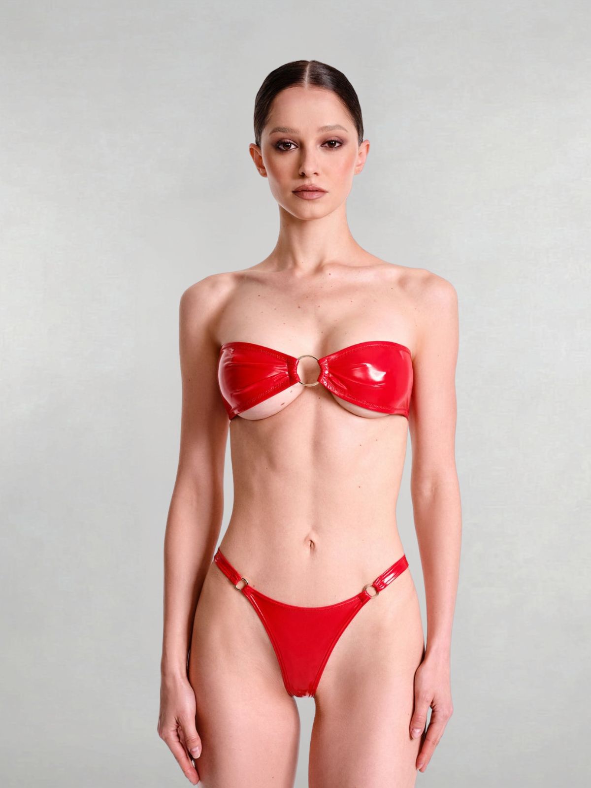 Dylan Bandeau Bra - Red